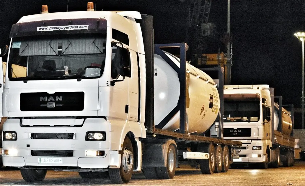 Tank-container trucks and ADR-marked vehicles